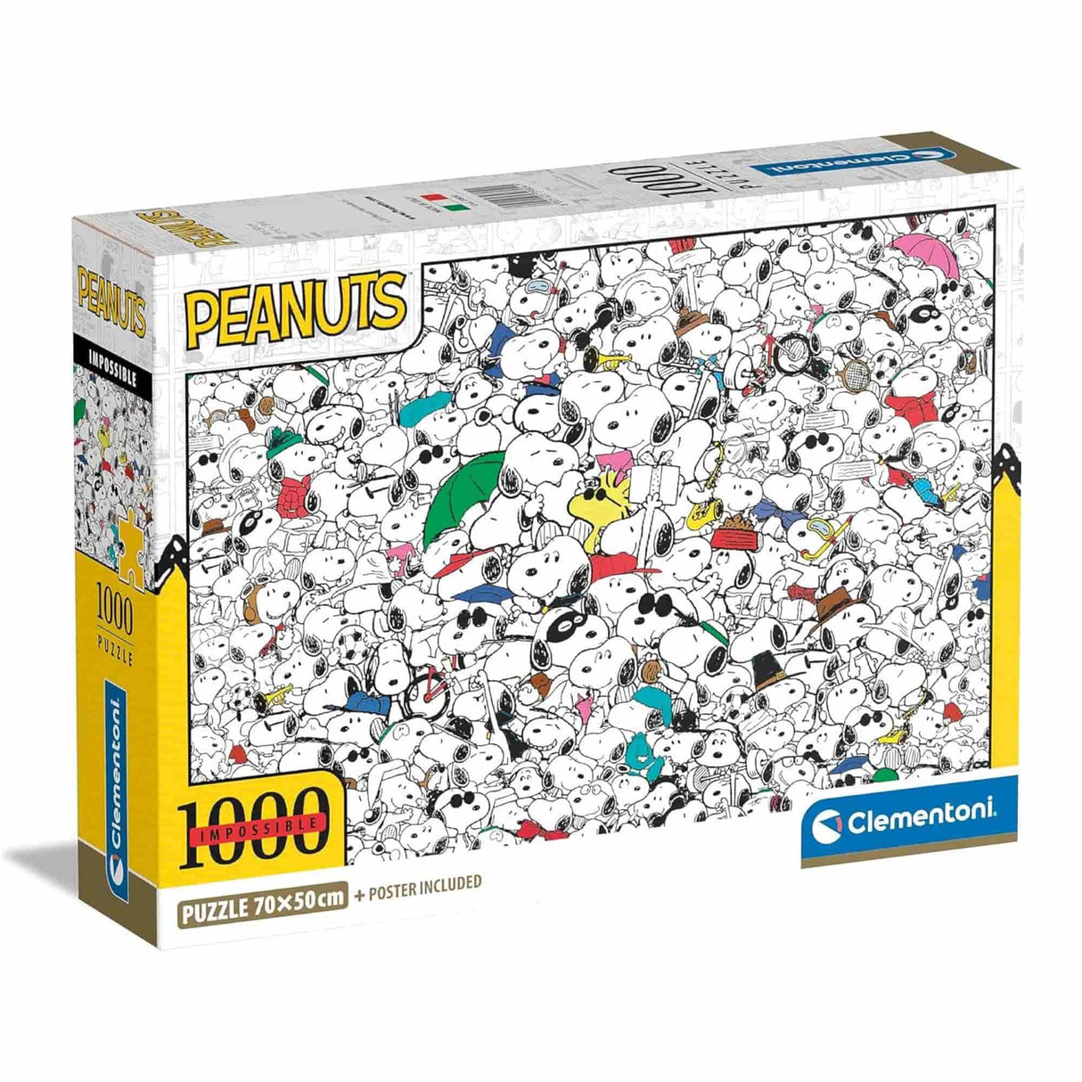 Clementoni - Puzzle 1000 Piezas Peanuts Snoopy Impossible