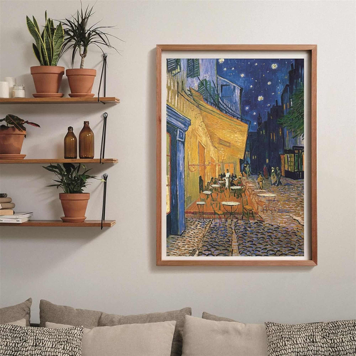 Clementoni - Puzzle 1000 Piezas Terraza de Café por la Noche Museum Collection