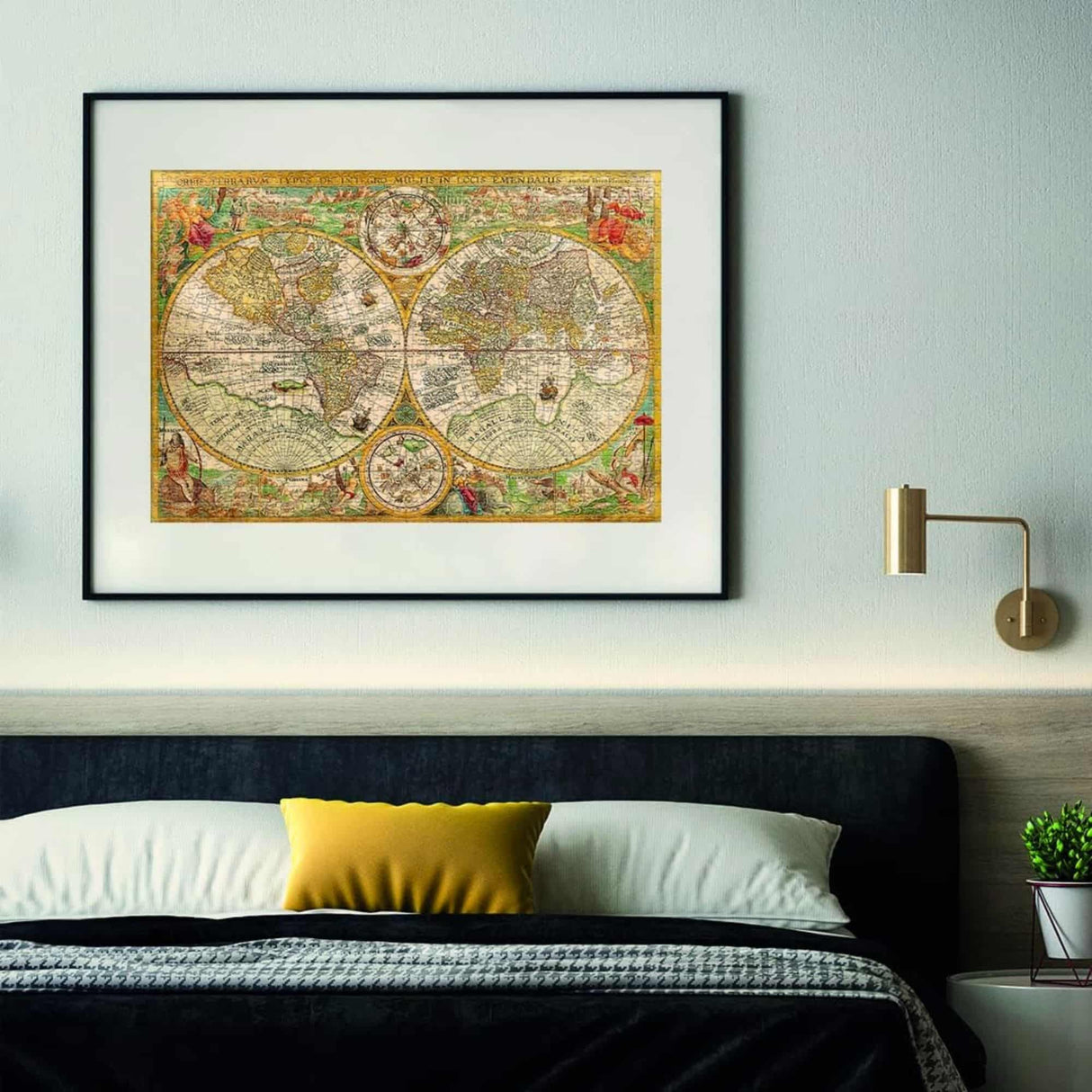Clementoni - Puzzle 2000 Piezas Mapa Antiguo High Quality Collection