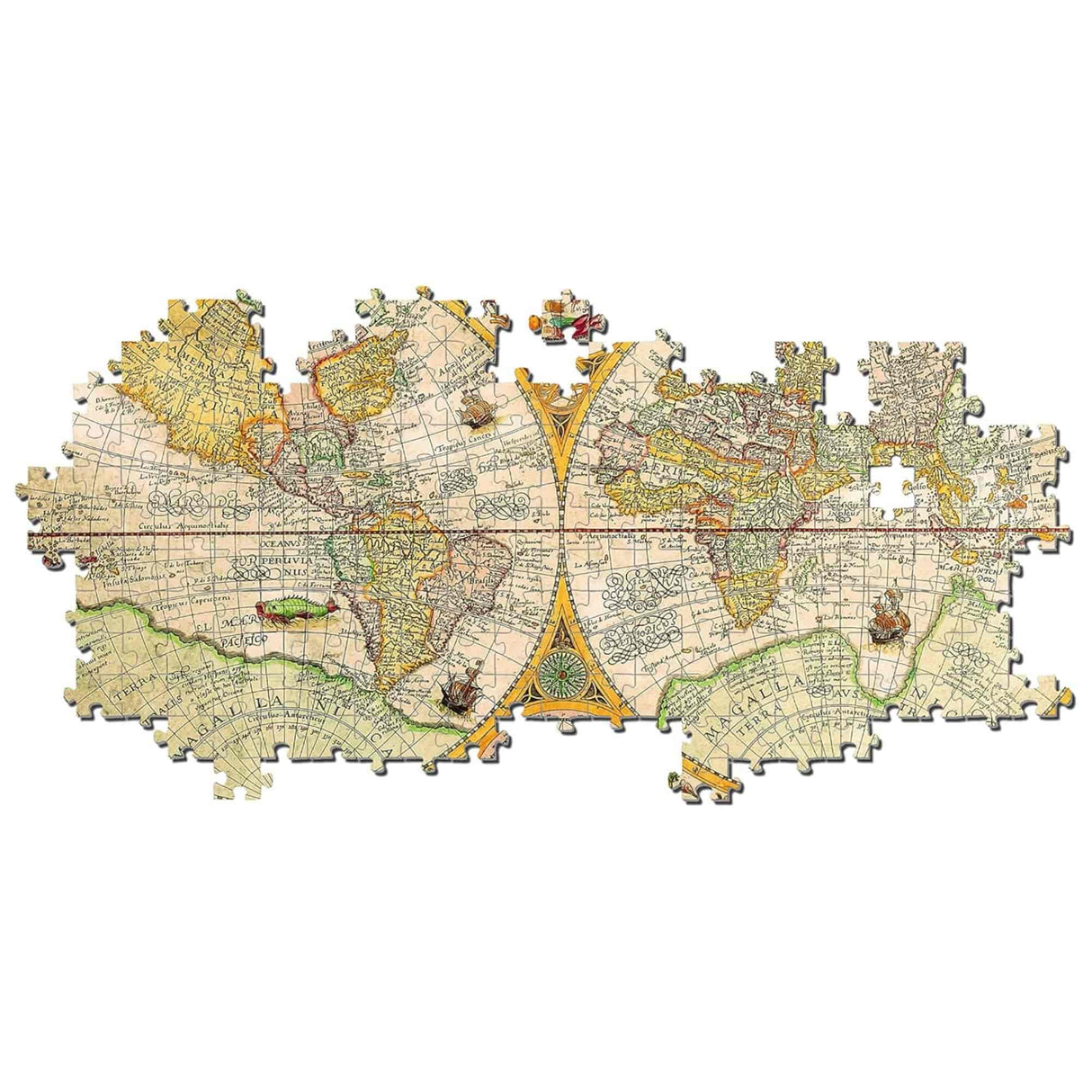 Clementoni - Puzzle 2000 Piezas Mapa Antiguo High Quality Collection