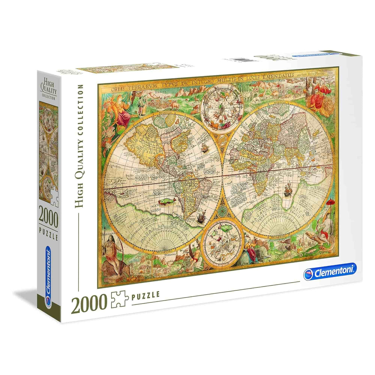 Clementoni - Puzzle 2000 Piezas Mapa Antiguo High Quality Collection