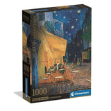 Clementoni - Puzzle 1000 Piezas Terraza de Café por la Noche Museum Collection