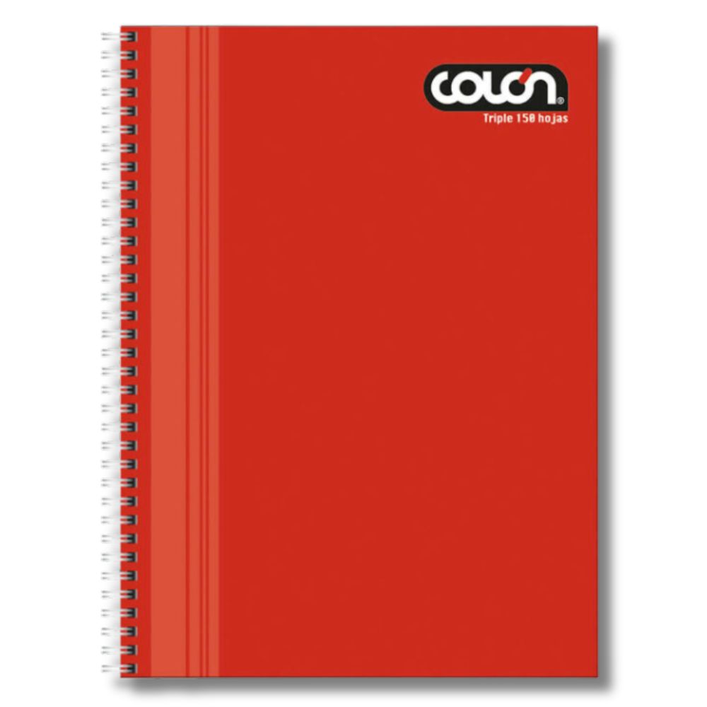 Colon - Cuaderno Triple Liso 7 mm 150 h