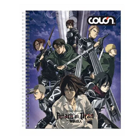 Colon - Cuaderno Universitario Attack On Titan 7 mm 100 h