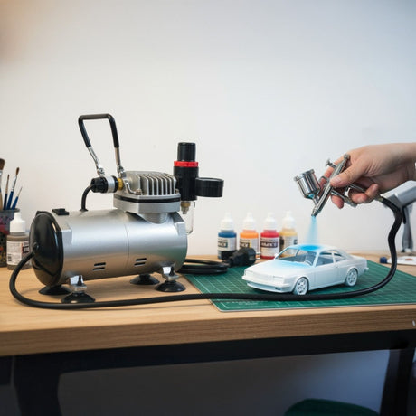 Compresor para Aerógrafos Profesional Mejorado con Conexión 1/8 BSP