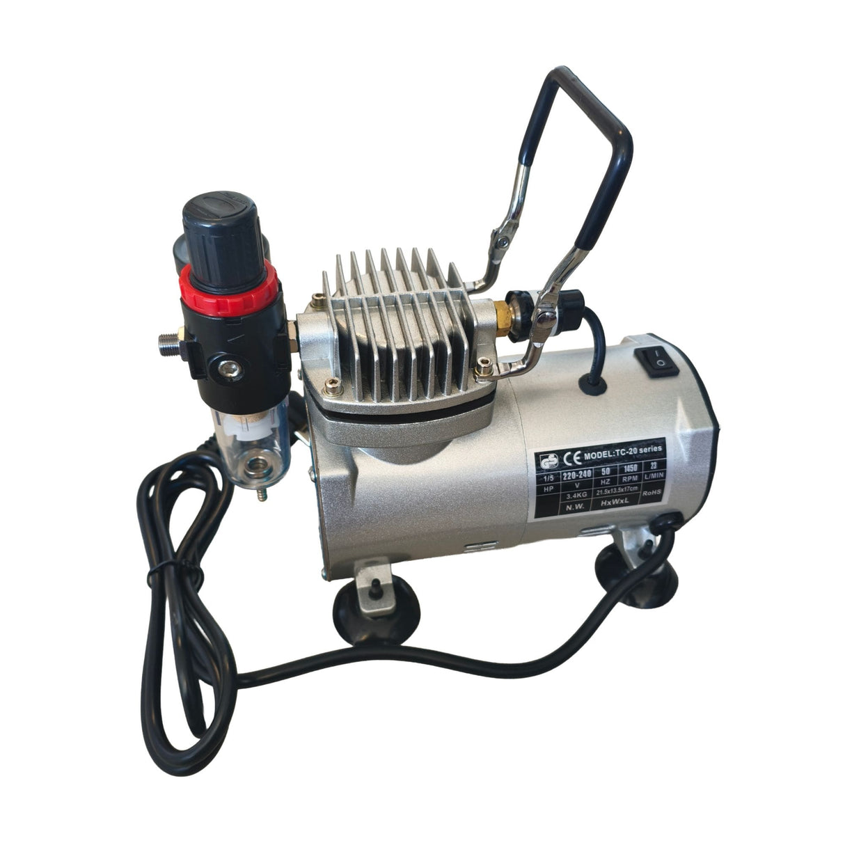 Compresor para Aerógrafos Profesional Mejorado con Conexión 1/8 BSP