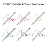 Copic Acrea - Set 6 Marcadores Punta Fina Deep