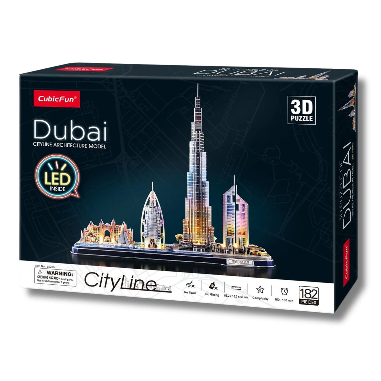 Cubicfun Cityline - Puzzle 3D Dubai LED