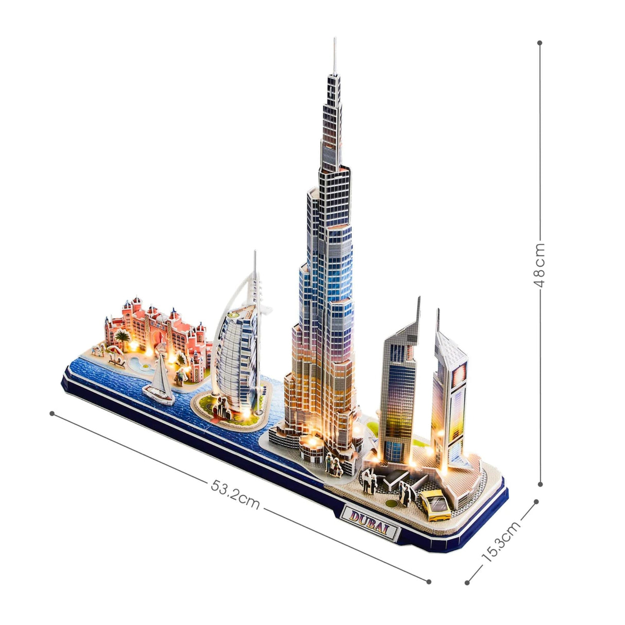 Cubicfun Cityline - Puzzle 3D Dubai LED