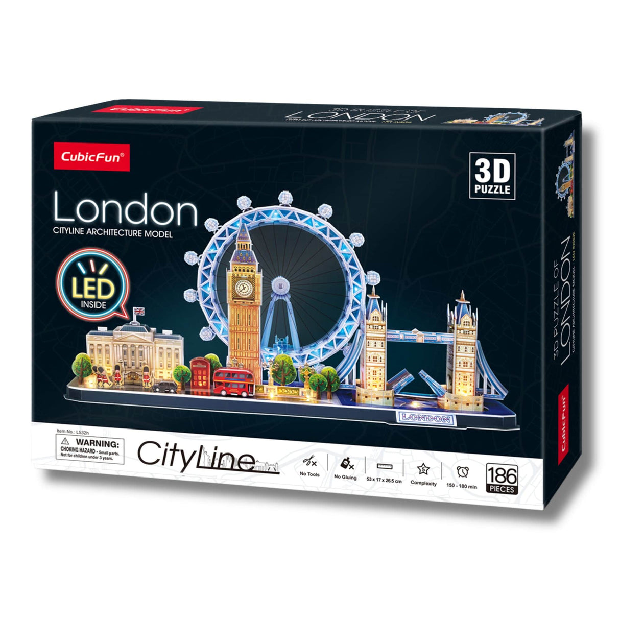 Cubicfun Cityline - Puzzle 3D London LED