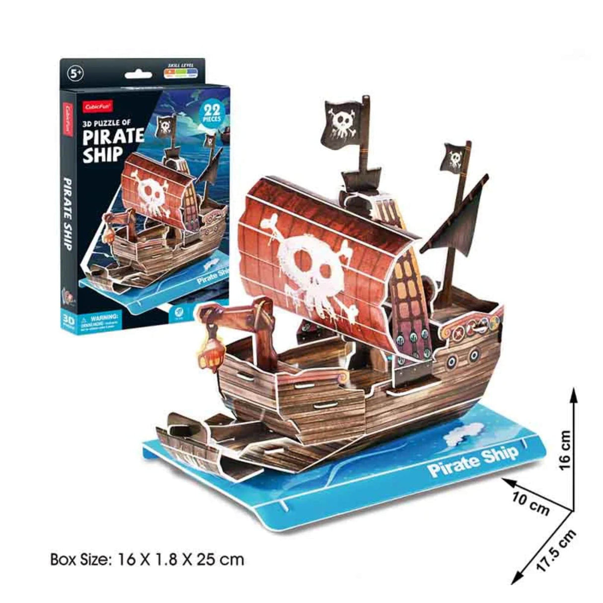 Cubicfun Mini - Puzzle 3D Barco Pirata