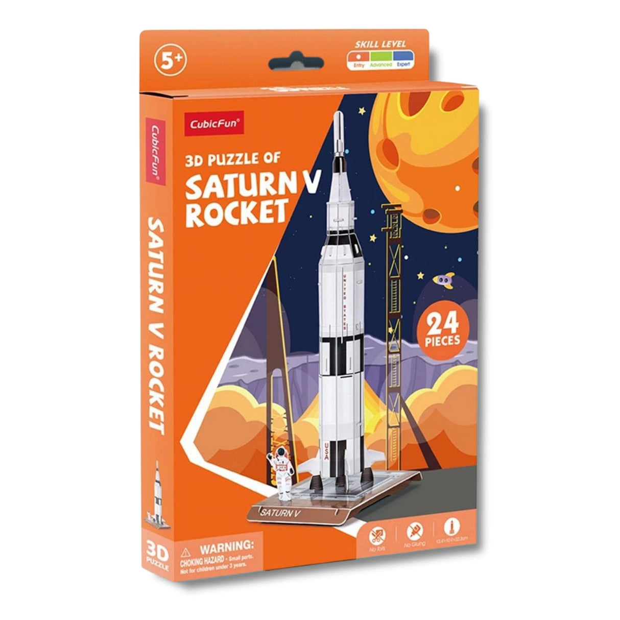 Cubicfun Mini - Puzzle 3D Cohete Saturno V