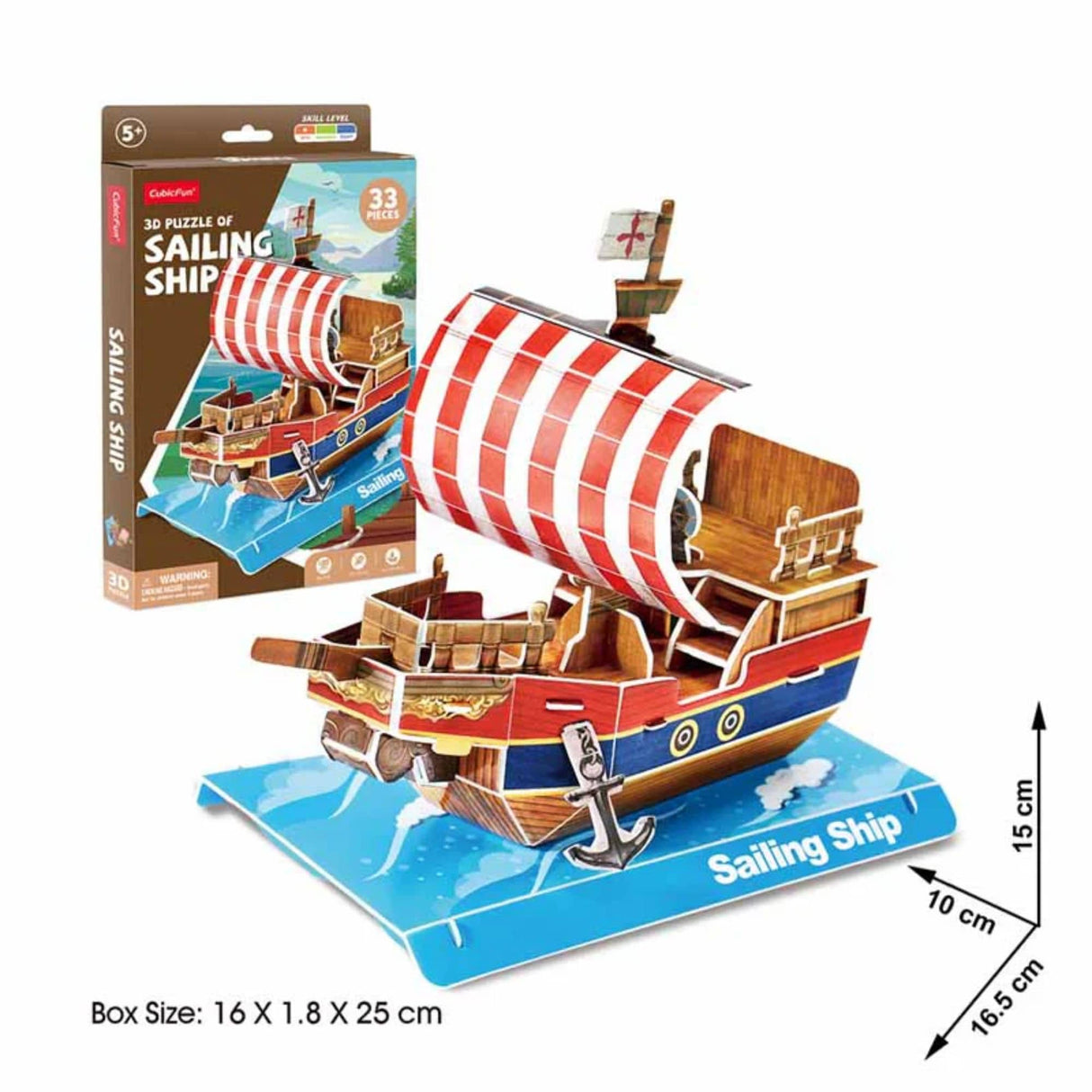 Cubicfun Mini - Puzzle 3D Velero