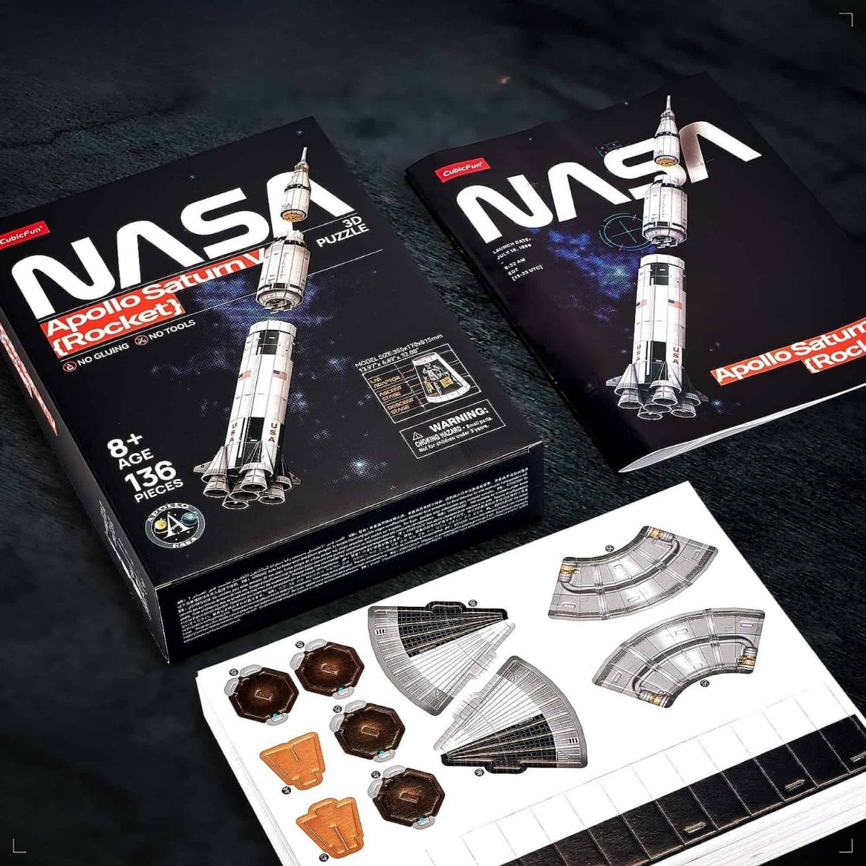 Cubicfun NASA - Puzzle 3D Apollo Saturn V