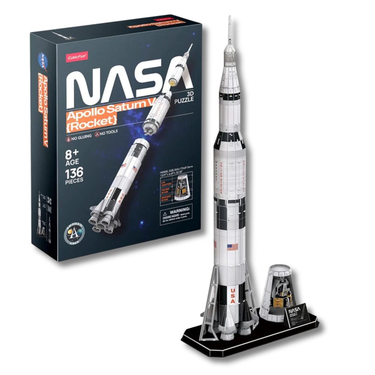 Cubicfun NASA - Puzzle 3D Apollo Saturn V