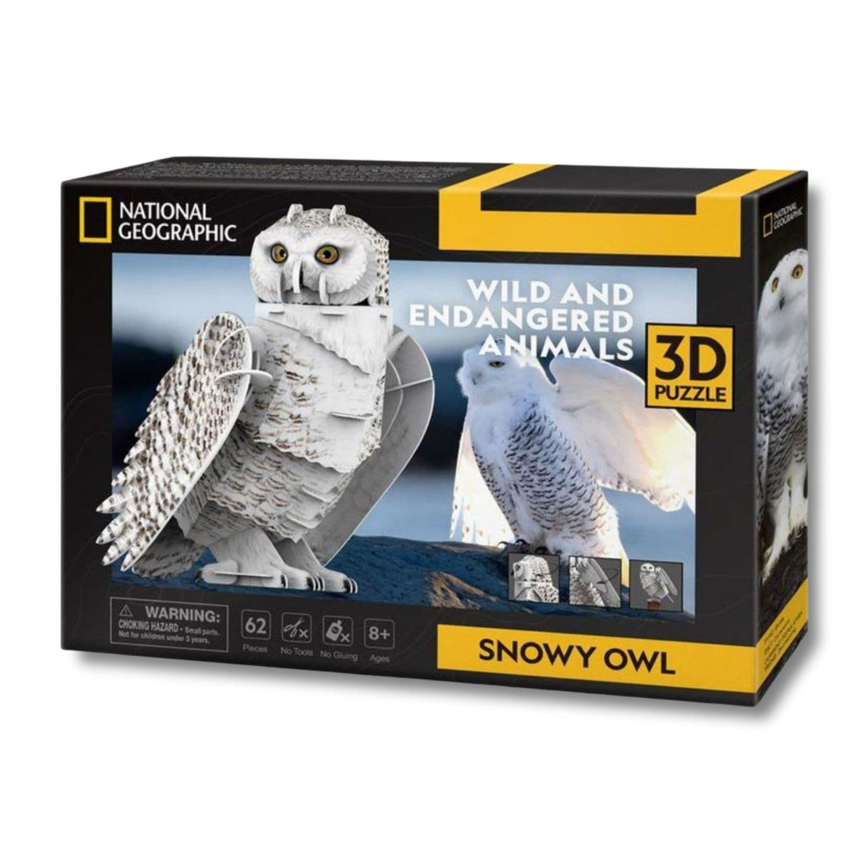 Cubicfun National Geographic - Puzzle 3D Animales Buho Nival
