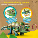 Cubicfun National Geographic - Puzzle 3D Animales Salvajes Camaleón Velado