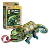 Cubicfun National Geographic - Puzzle 3D Animales Salvajes Camaleón Velado
