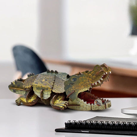 Cubicfun National Geographic - Puzzle 3D Animales Salvajes Cocodrilo