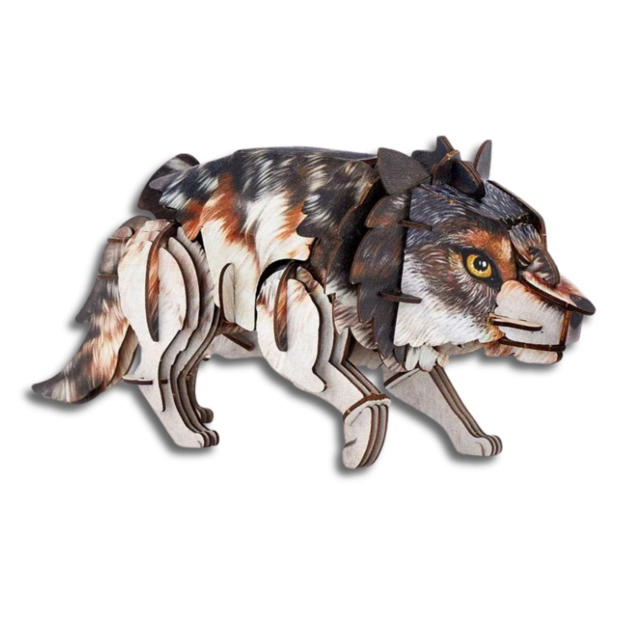 Cubicfun National Geographic - Puzzle 3D Animales Salvajes Lobo Gris