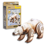 Cubicfun National Geographic - Puzzle 3D Animales Salvajes Oso Polar
