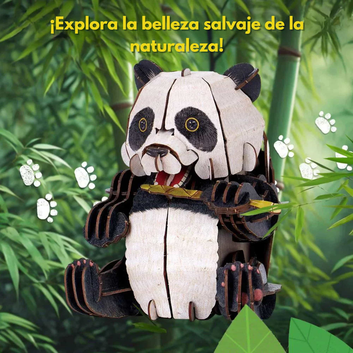 Cubicfun National Geographic - Puzzle 3D Animales Salvajes Panda Gigante