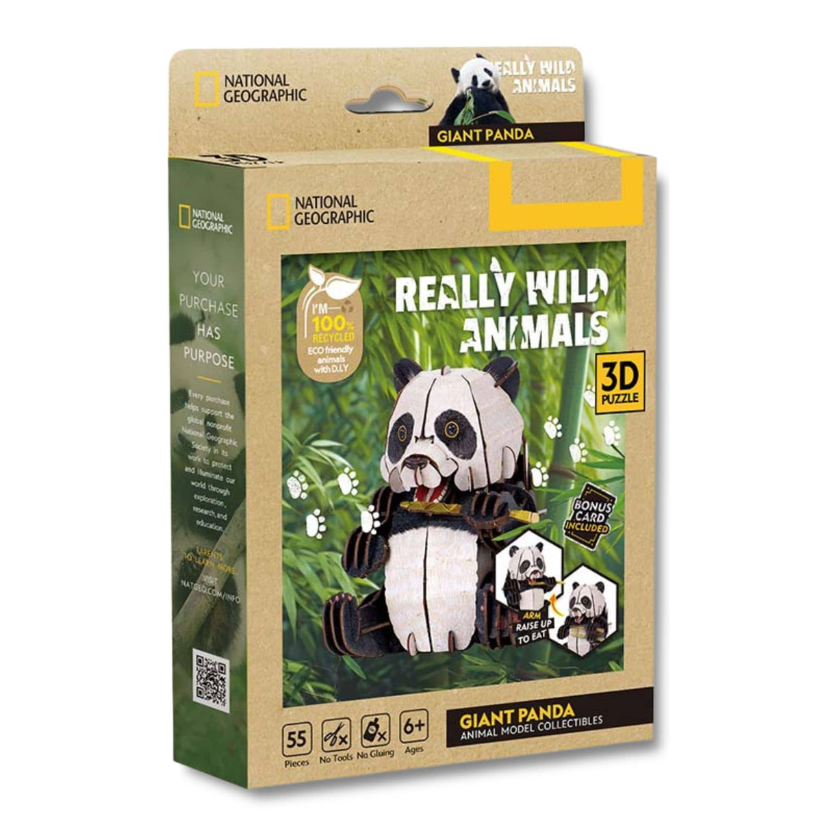 Cubicfun National Geographic - Puzzle 3D Animales Salvajes Panda Gigante