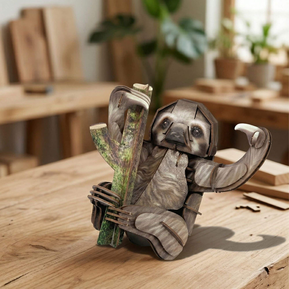 Cubicfun National Geographic - Puzzle 3D Animales Salvajes Perezoso 3 Dedos