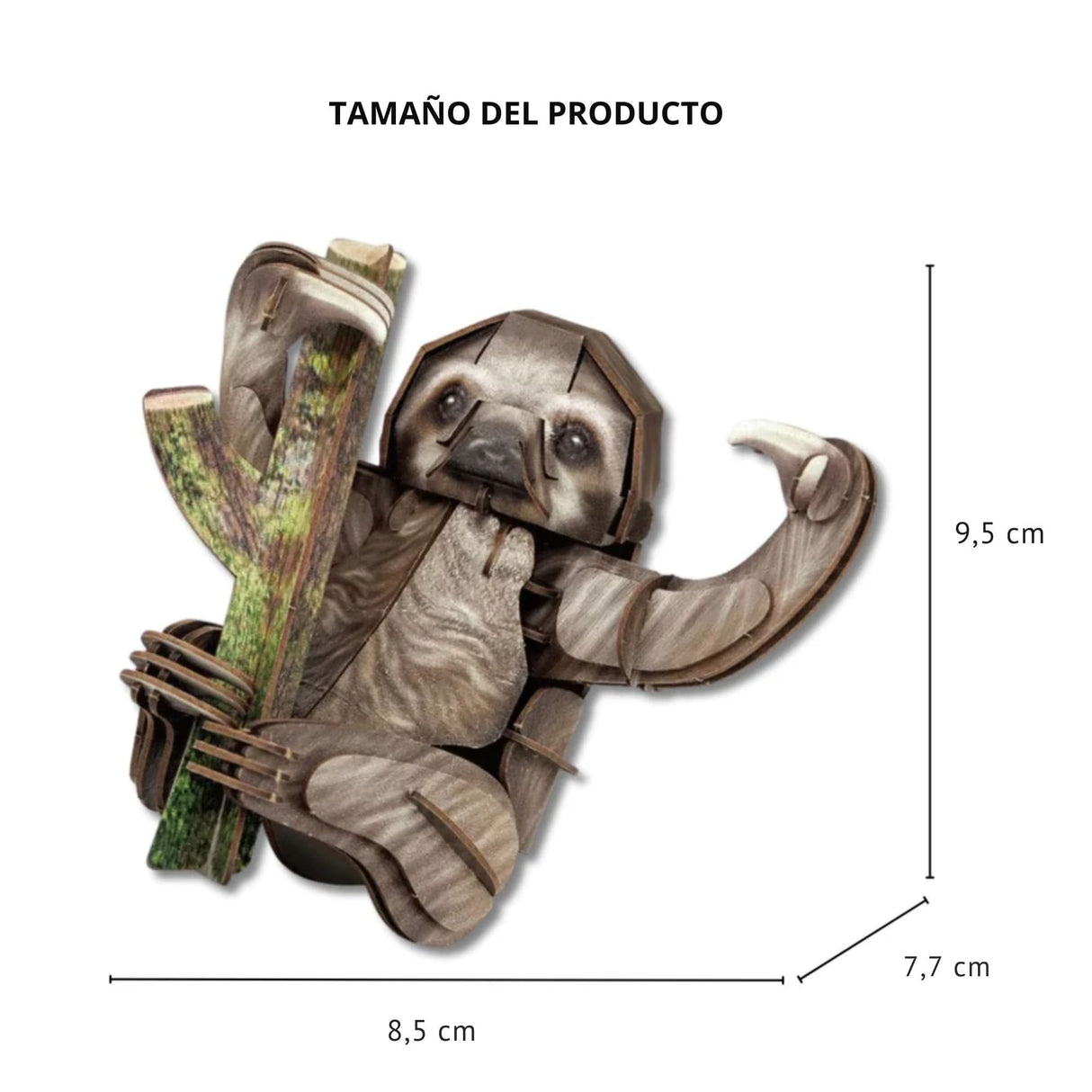 Cubicfun National Geographic - Puzzle 3D Animales Salvajes Perezoso 3 Dedos