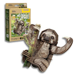 Cubicfun National Geographic - Puzzle 3D Animales Salvajes Perezoso 3 Dedos
