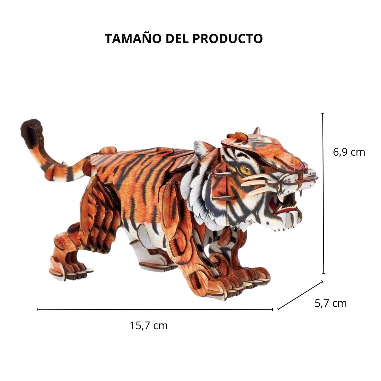 Cubicfun National Geographic - Puzzle 3D Animales Salvajes Tigre Siberiano