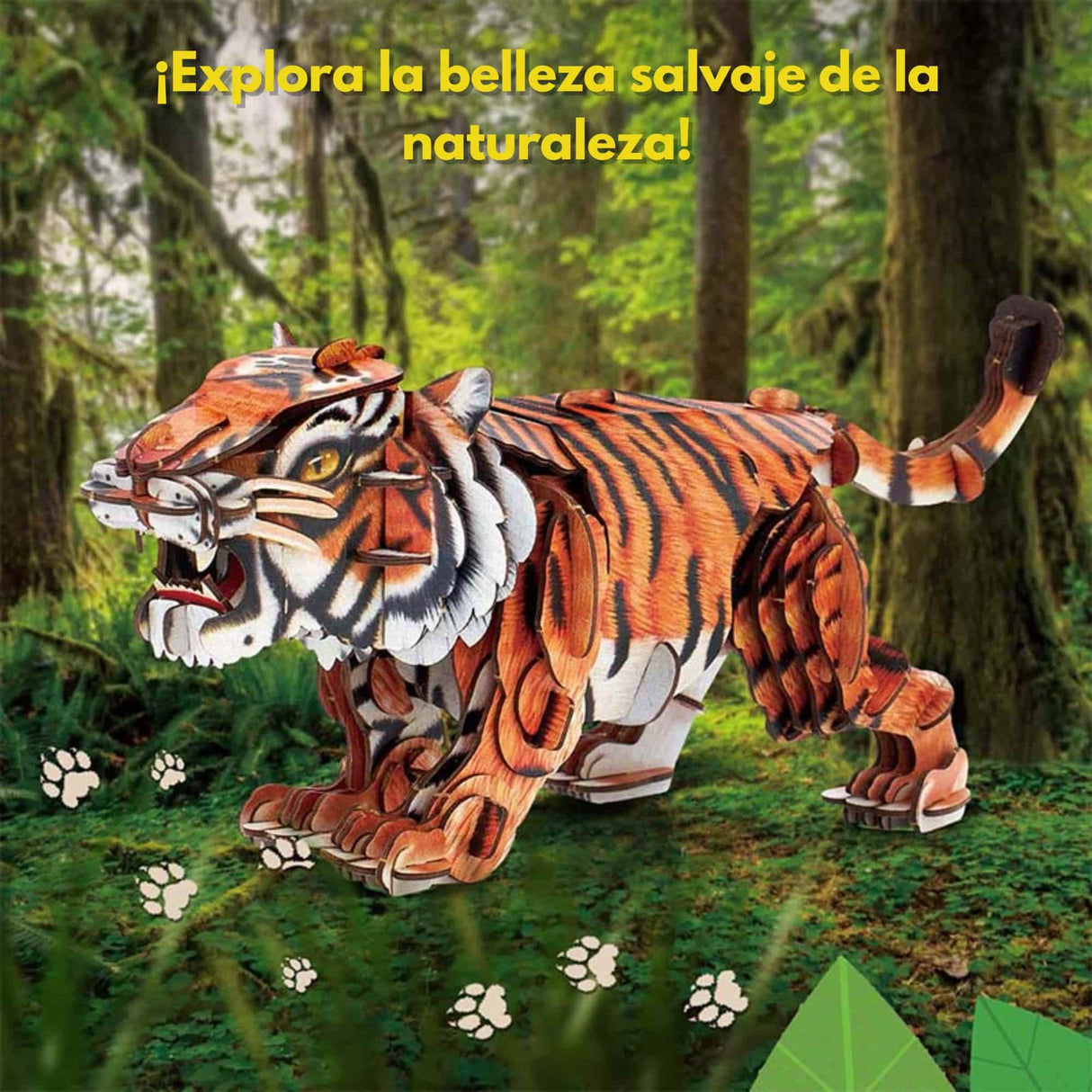 Cubicfun National Geographic - Puzzle 3D Animales Salvajes Tigre Siberiano