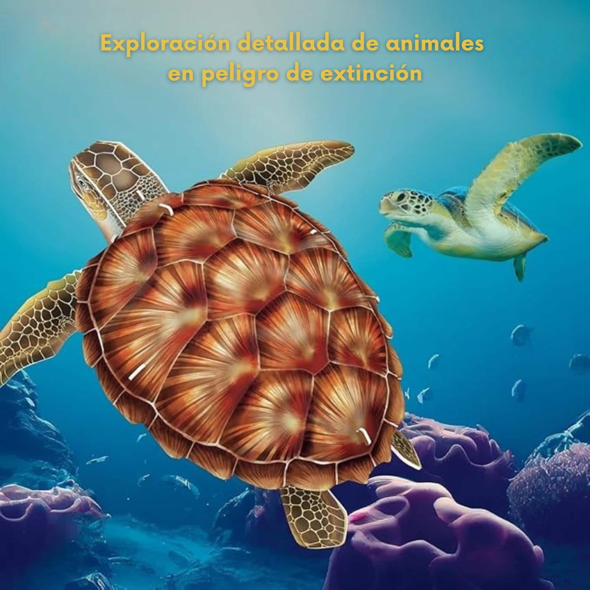 Cubicfun National Geographic - Puzzle 3D Animales Tortuga Marina