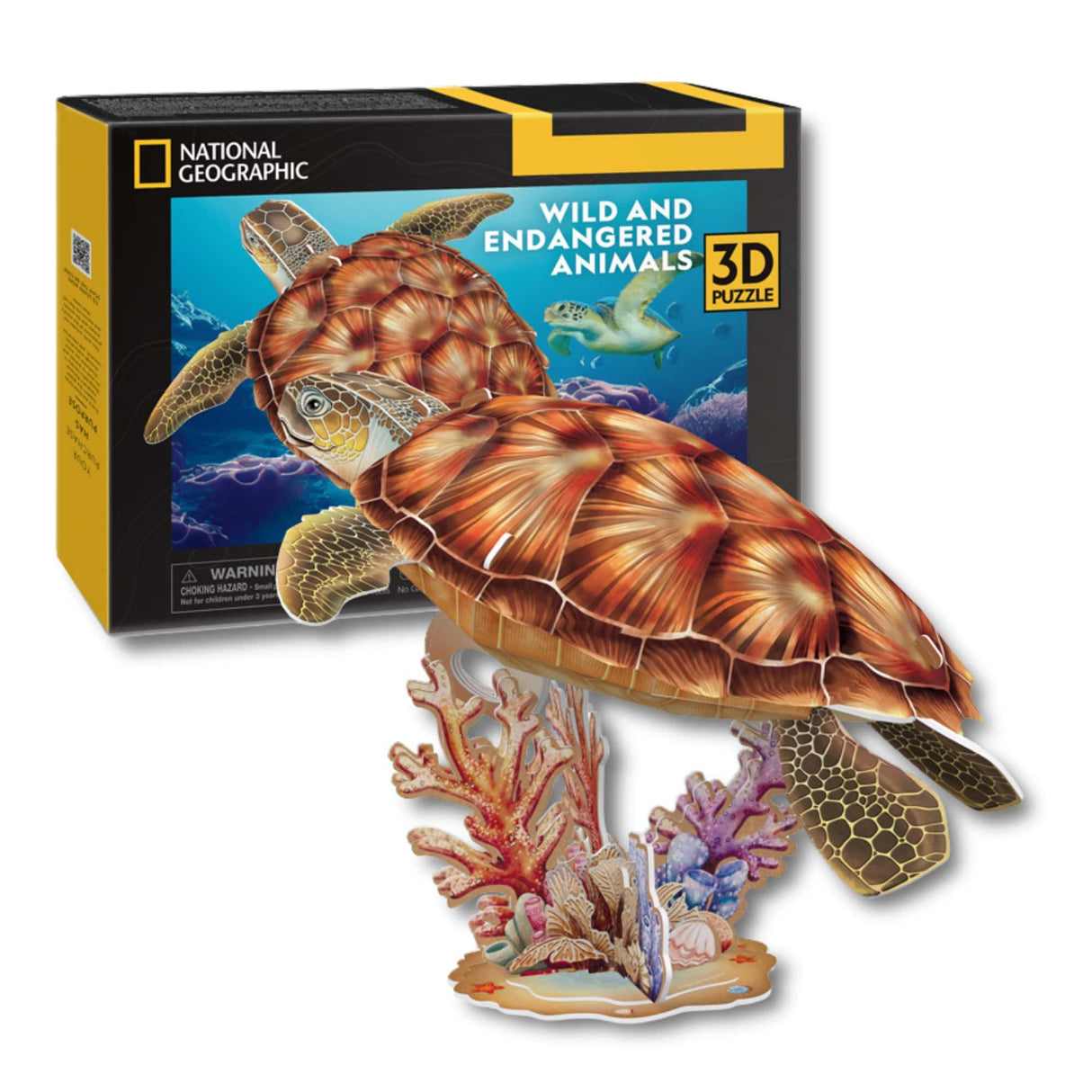 Cubicfun National Geographic - Puzzle 3D Animales Tortuga Marina