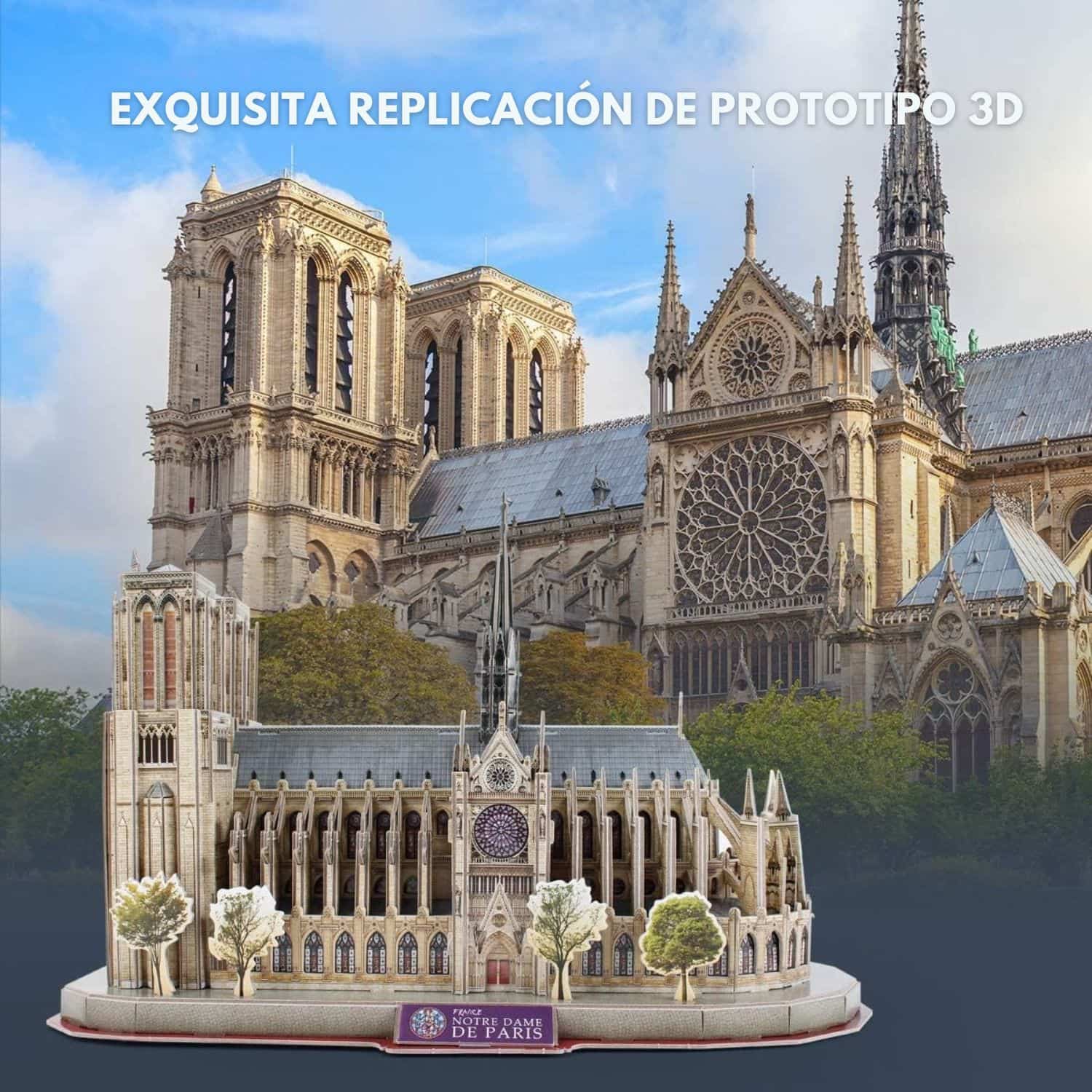 Puzzle 3D Catedral Notre Dame de Paris National Geographic – Dibu