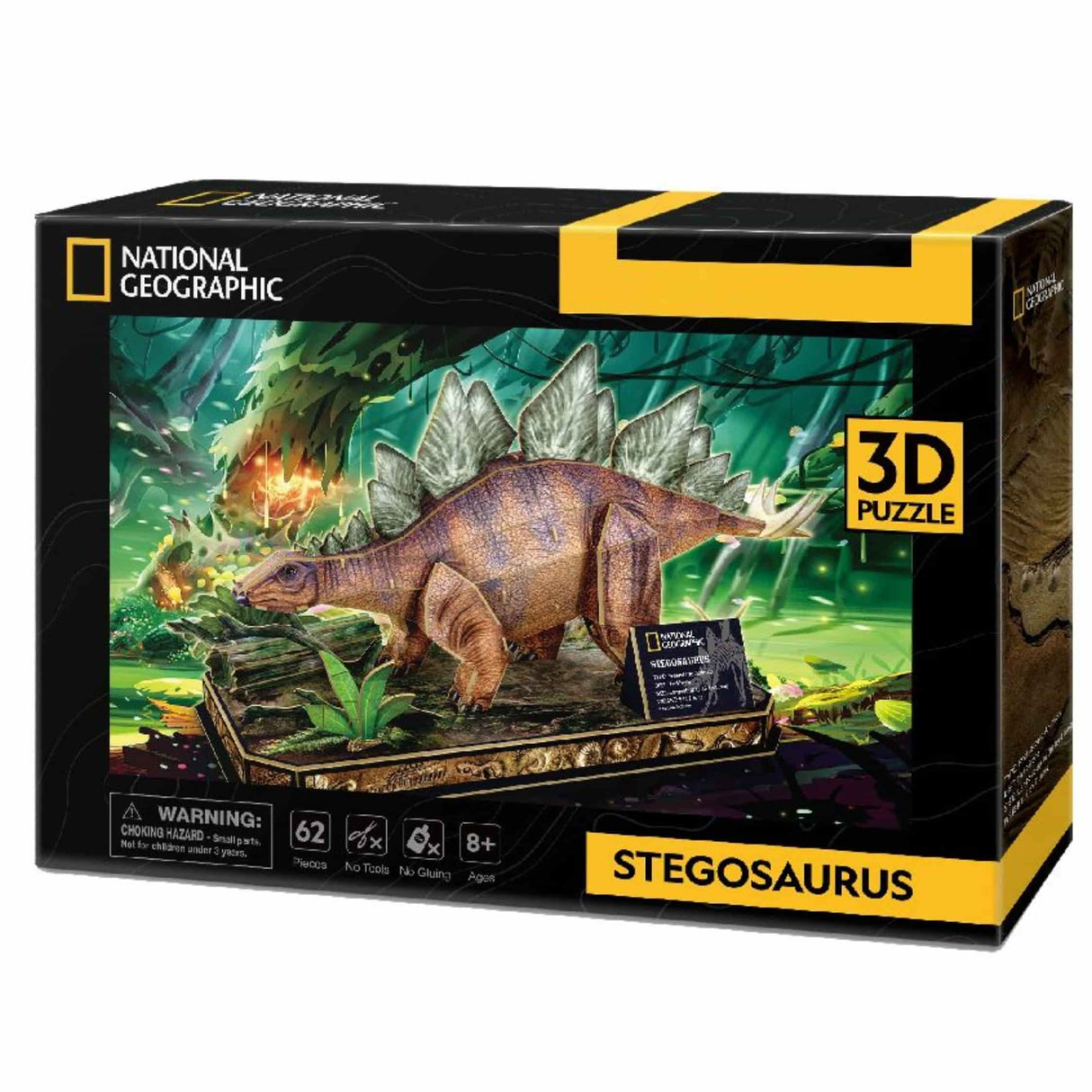 Cubicfun National Geographic - Puzzle 3D Dinosaurio Estegosaurio
