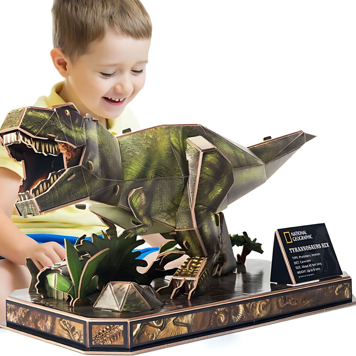 Cubicfun National Geographic - Puzzle 3D Dinosaurio Tiranosaurio Rex