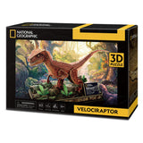 Cubicfun National Geographic - Puzzle 3D Dinosaurio Velocirraptor