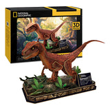 Cubicfun National Geographic - Puzzle 3D Dinosaurio Velocirraptor