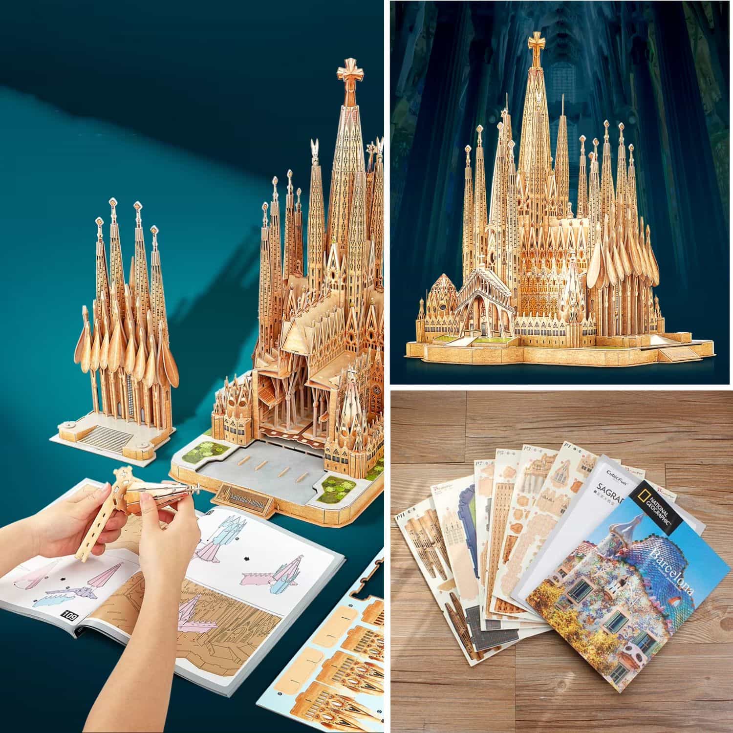 Puzzle 3D Sagrada Família Barcelona National Geographic – Dibu Chile