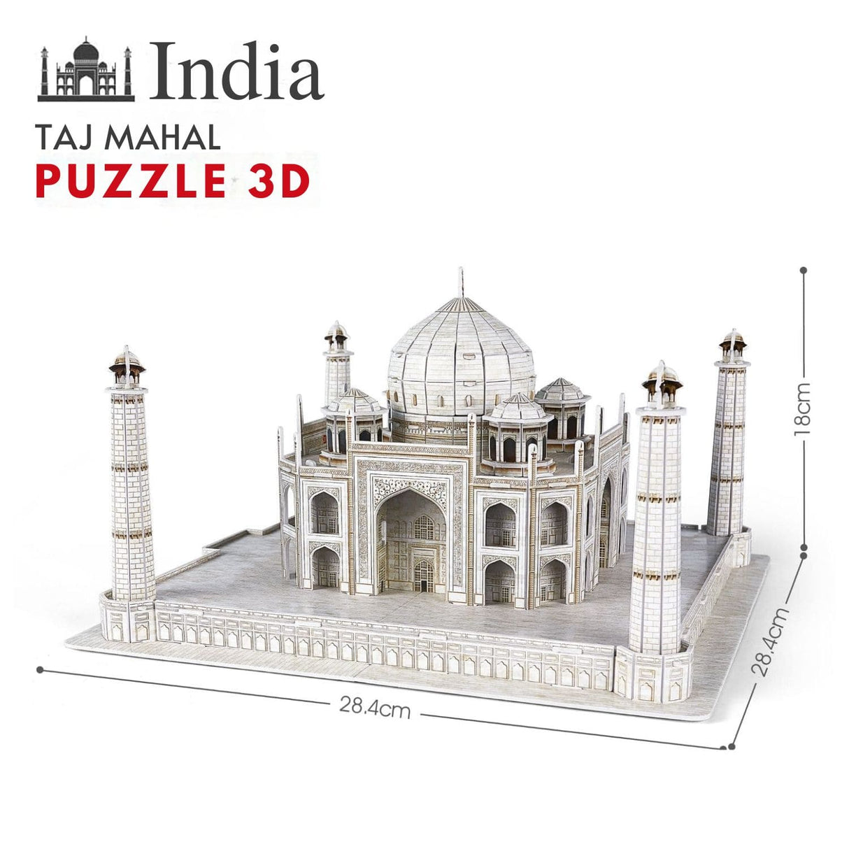 Cubicfun National Geographic - Puzzle 3D Taj Mahal India