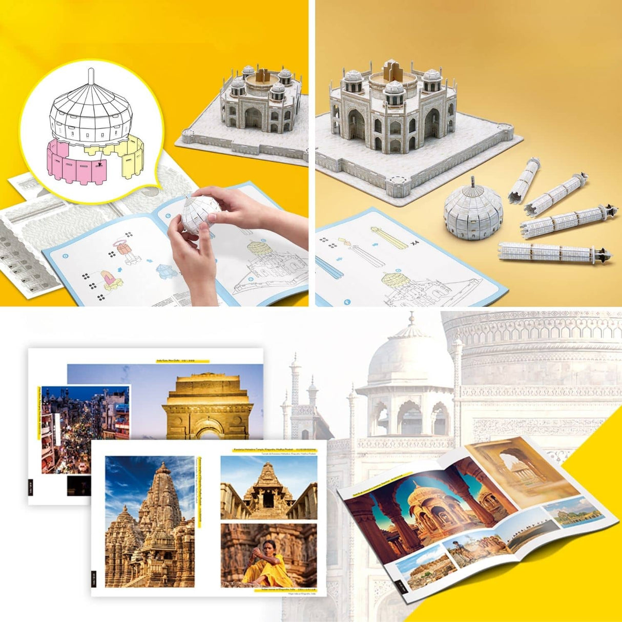 Cubicfun National Geographic - Puzzle 3D Taj Mahal India