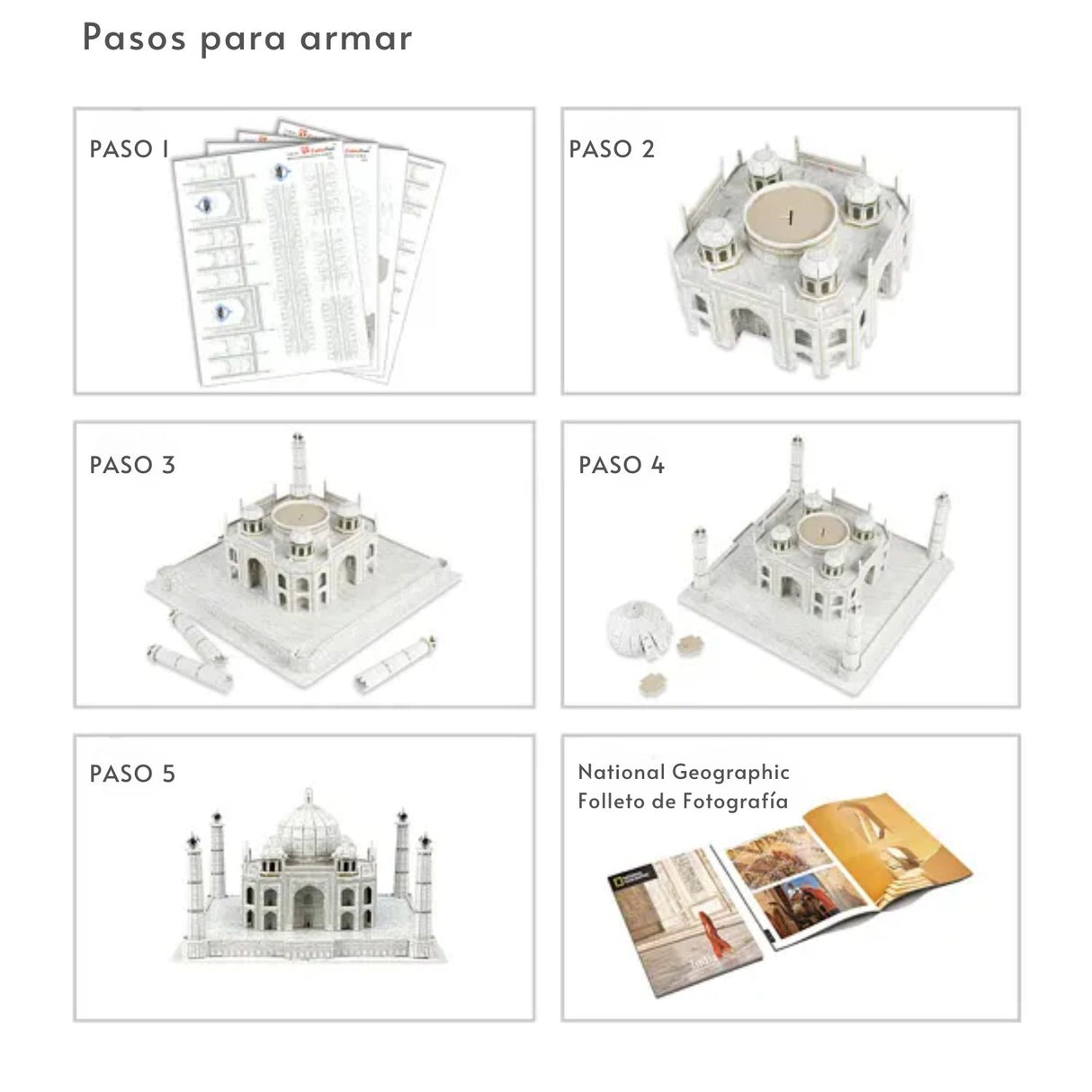 Cubicfun National Geographic - Puzzle 3D Taj Mahal India