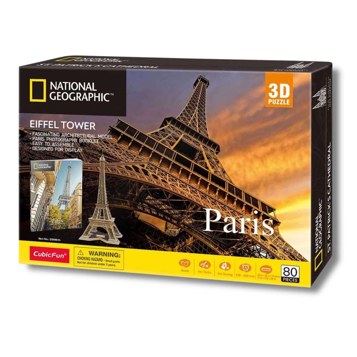 Cubicfun National Geographic - Puzzle 3D Torre Eiffel