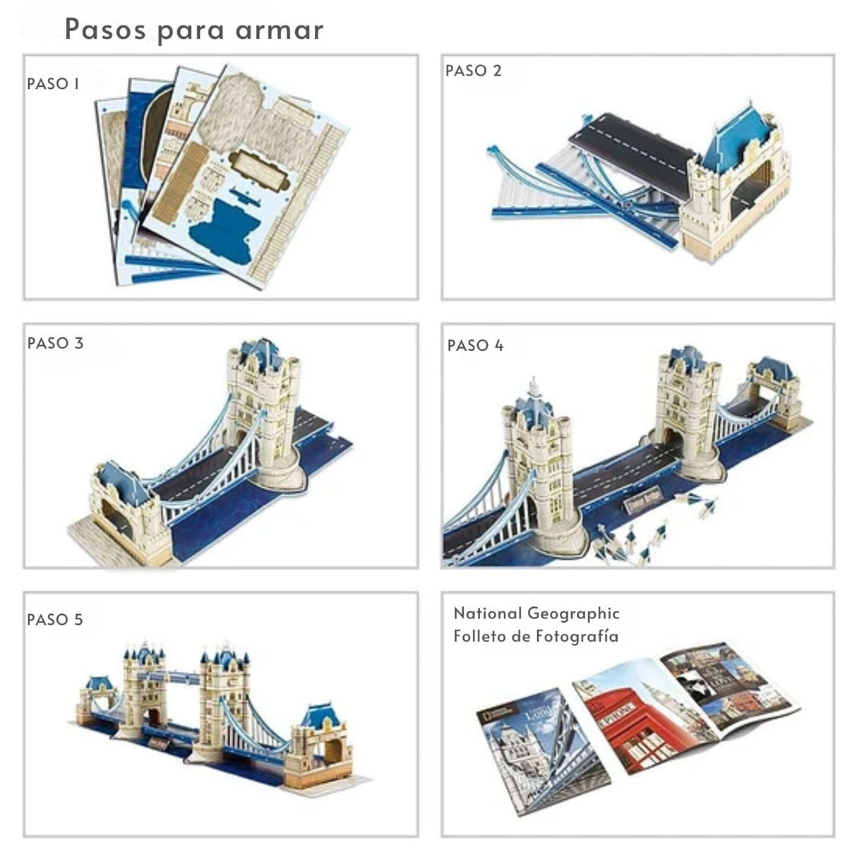 Cubicfun National Geographic - Puzzle 3D Tower Bridge Londres