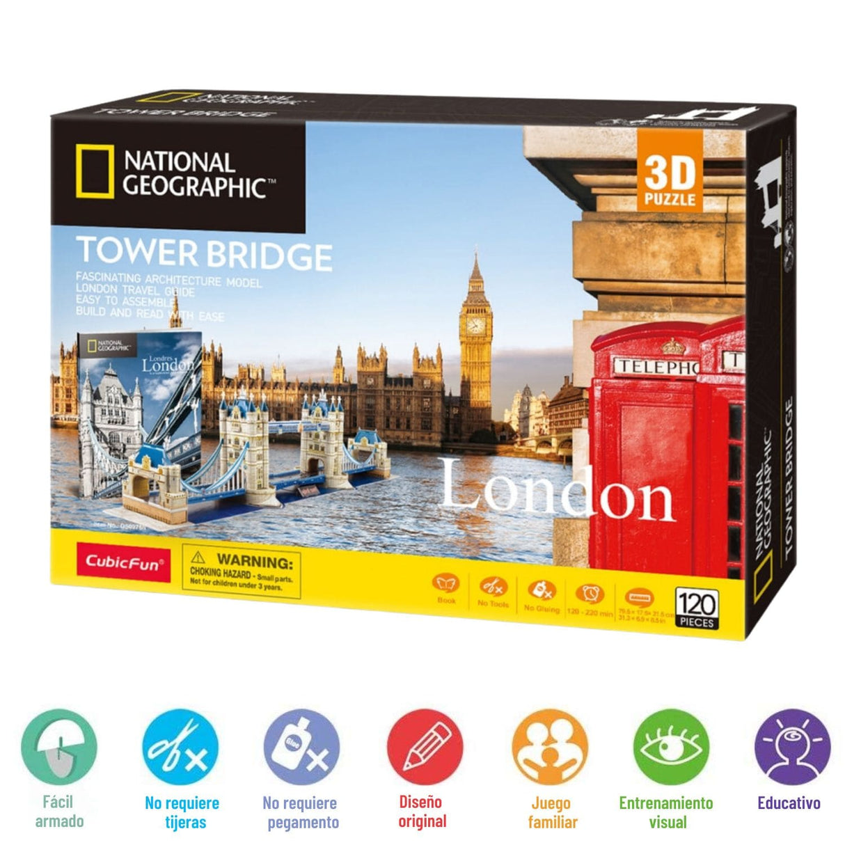 Cubicfun National Geographic - Puzzle 3D Tower Bridge Londres