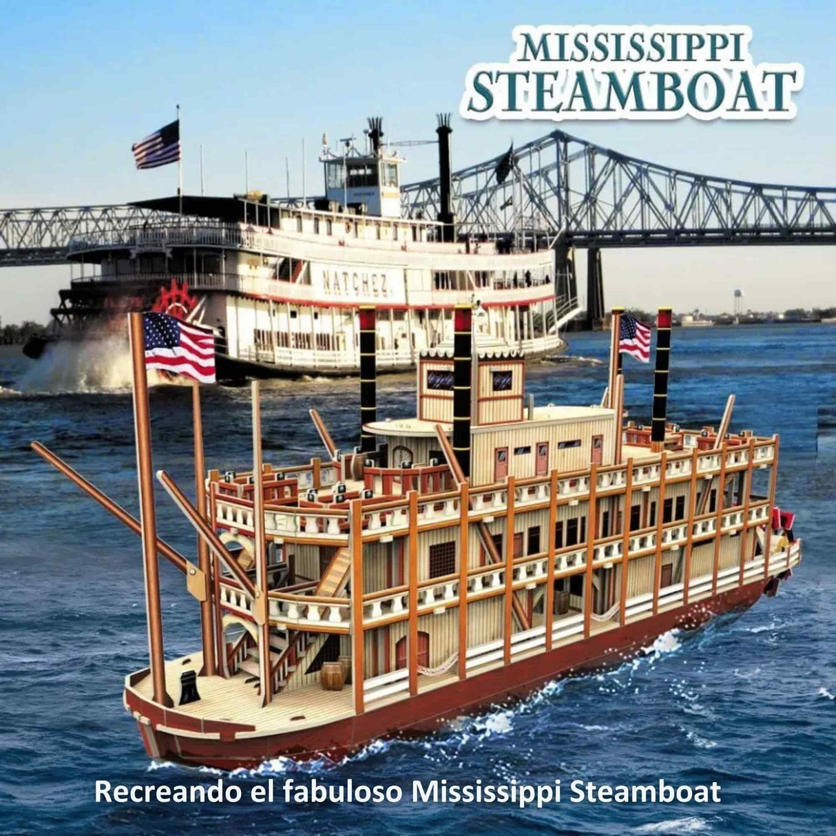 Cubicfun - Puzzle 3D Barco Mississippi Steamboat