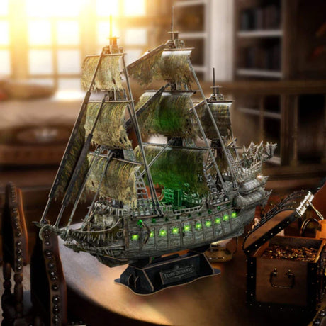 Cubicfun - Puzzle 3D Barco Pirata Flying Dutchman LED