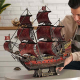 Cubicfun - Puzzle 3D Barco Pirata Queen Anne’s Revenge (Anniversary RED Edition)