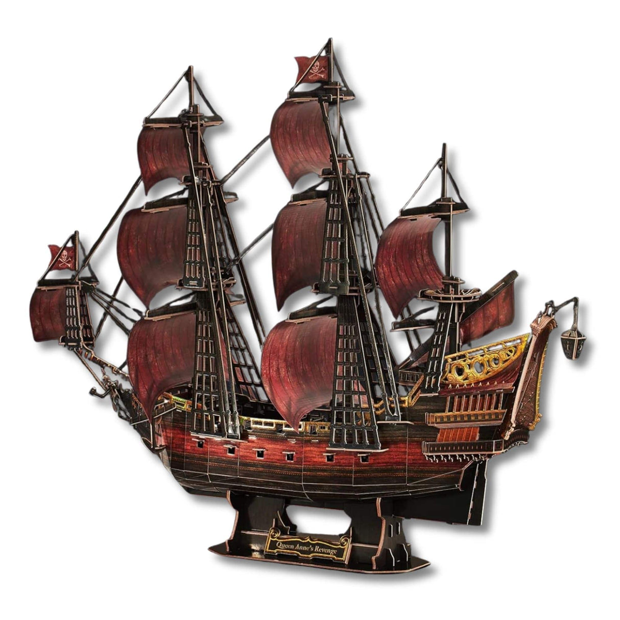 Cubicfun - Puzzle 3D Barco Pirata Queen Anne’s Revenge (Anniversary RED Edition)